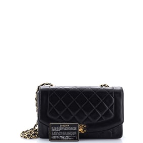 Chanel Vintage Diana Flap Bag Quilted Lambskin Medium