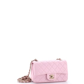 Chanel Classic Single Flap Bag Quilted Lambskin Mini
