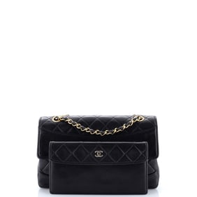 Chanel Vintage CC Chain Flap Bag Quilted Lambskin Small