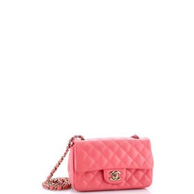 Chanel Classic Single Flap Bag Quilted Lambskin Mini