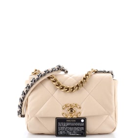 Chanel 19 Flap Bag Quilted Leather Medium