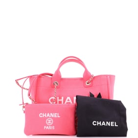 Chanel Deauville NM Tote Mixed Fibers Small