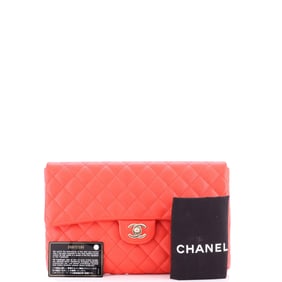 Chanel Classic Flap Clutch Quilted Caviar