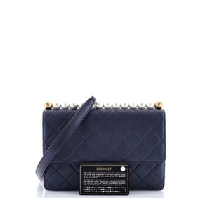 Chanel Chic Pearls Flap Bag Quilted Lambskin Small