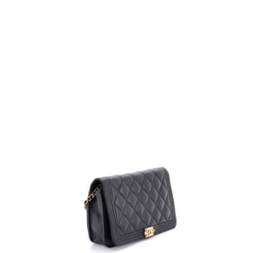 Chanel Boy Wallet on Chain Quilted Lambskin