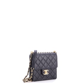 Chanel Chic Pearls Flap Bag Quilted Goatskin Mini