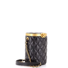 Chanel Crown Box Vanity Bag Quilted Lambskin Mini