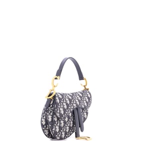 Christian Dior Saddle Handbag Oblique Canvas Mini