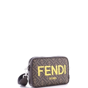 Fendi Logo Camera Case Bag Zucca Coated Canvas Medium