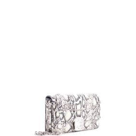 Givenchy 4G Chain Crossbody Bag Snakeskin Embossed Leather Small