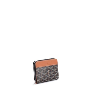 Goyard Matignon Zip Wallet Coated Canvas with Leather PM