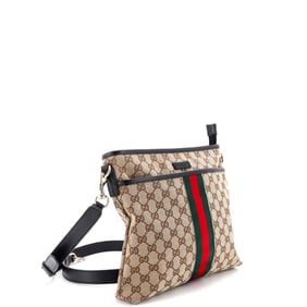 Gucci Web Messenger Bag GG Canvas Medium