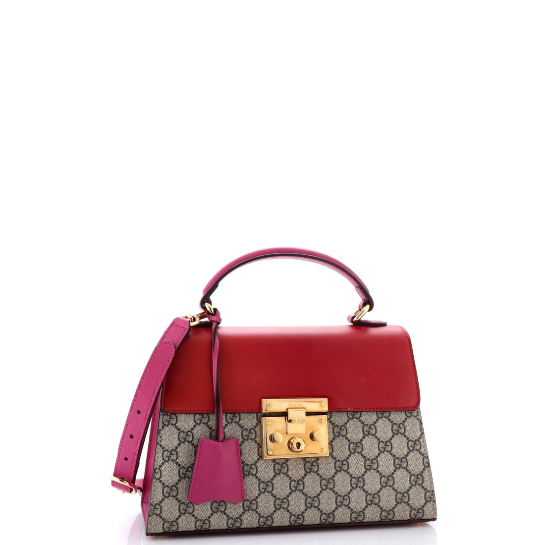 Gucci Padlock Top Handle Bag GG Coated Canvas and Leather Small (1 of 7)
