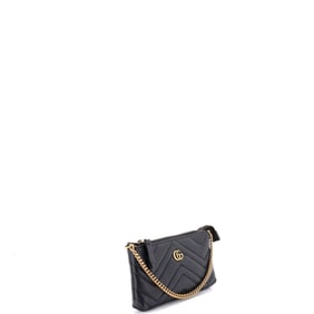 Gucci GG Marmont Chain Shoulder Bag Matelasse Leather Mini