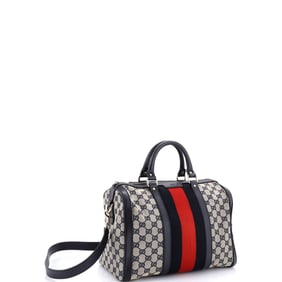Gucci Vintage Web Boston Bag GG Canvas Medium