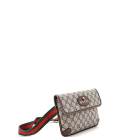 Gucci Neo Vintage Flap Belt Bag GG Coated Canvas