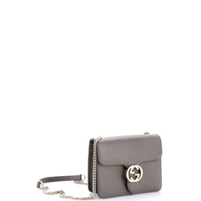 Gucci Interlocking Shoulder Bag Leather Small