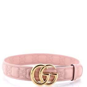 Gucci GG Marmont Belt GG Matelasse Leather Wide