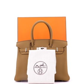 Hermes Birkin Handbag Verso Togo with Palladium Hardware 30