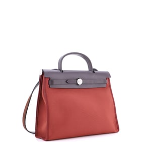 Hermes Herbag Zip Leather and Toile 31