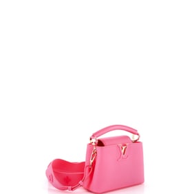Louis Vuitton Capucine Bag Leather with Monogram Tuffetage Leather Strap Mini