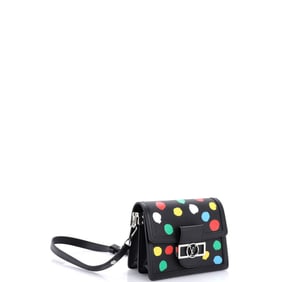 Louis Vuitton Dauphine Shoulder Bag Yayoi Kusama Painted Dots Taurillon Leather Mini