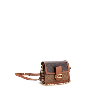 Louis Vuitton Dauphine Shoulder Bag Reverse Monogram Canvas MM