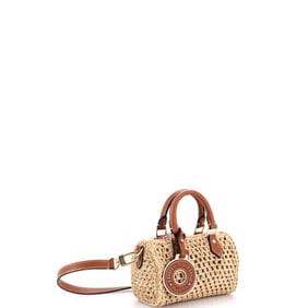 Louis Vuitton Speedy Bandouliere NM Bag Raffia Nano