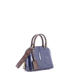 Louis Vuitton Alma Handbag Vernis with Monogram Canvas BB
