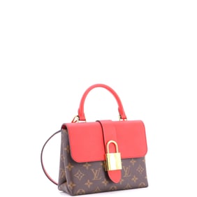 Louis Vuitton Locky Handbag Monogram Canvas with Leather BB
