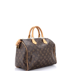 Louis Vuitton Speedy Handbag Monogram Canvas 30