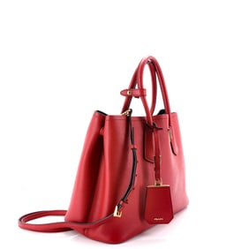Prada Cuir Double Tote Saffiano Leather Medium