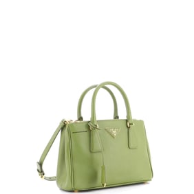 Prada Double Zip Lux Tote Saffiano Leather Mini