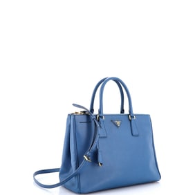 Prada Double Zip Lux Tote Saffiano Leather Medium
