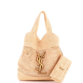 Saint Laurent Icare Shopping Tote Raffia Maxi