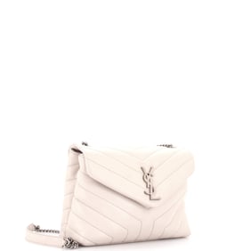 Saint Laurent Loulou Shoulder Bag Matelasse Chevron Leather Small