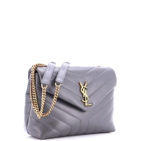 Saint Laurent Loulou Shoulder Bag Matelasse Chevron Leather Small