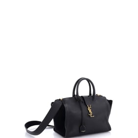 Saint Laurent Monogram Cabas Downtown Leather with Suede Small