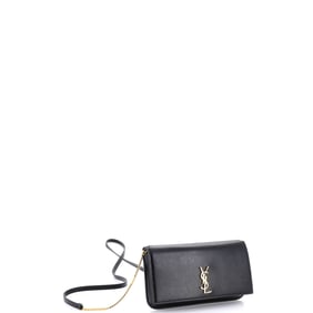 Saint Laurent Classic Monogram Phone Holder Shoulder Bag Leather