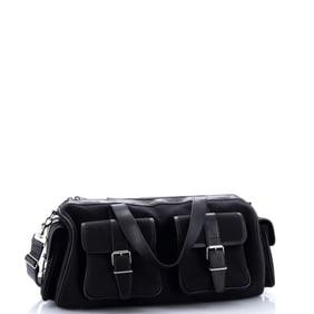 Saint Laurent Multipocket Duffle Bag Canvas with Leather Large