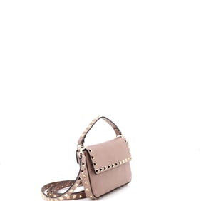 Valentino Garavani Rockstud Top Handle Crossbody Pouch Leather Mini