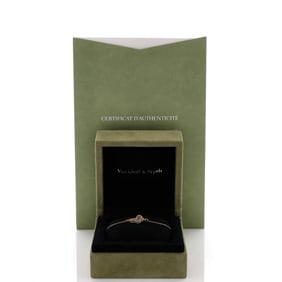 Van Cleef & Arpels Sweet Alhambra Butterfly Bracelet 18K Yellow Gold and Mother of Pearl