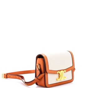 Celine Celine Triomphe Shoulder Bag Canvas with Leather Teen