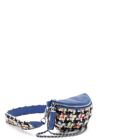 Chanel Chanel Convertible Waist Bag Tweed with Quilted Leather