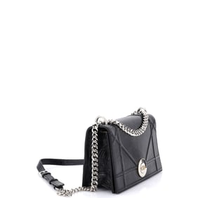 Christian Dior Christian Dior Diorama Clasp Flap Bag Crinkled Lambskin Medium