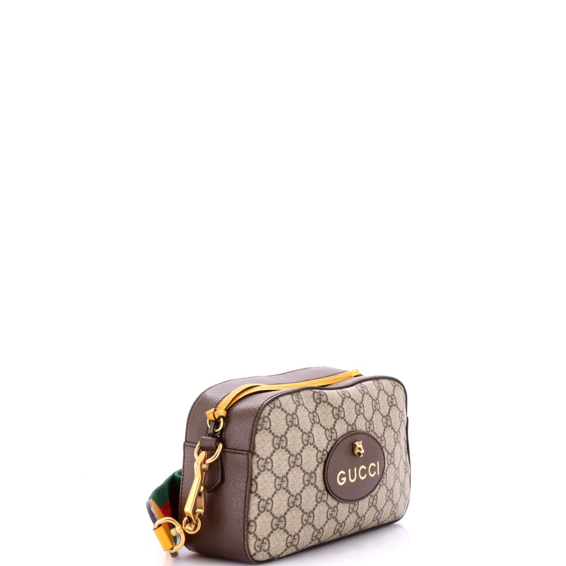 Gucci Gucci Neo Vintage Camera Messenger Bag GG Coated Canvas: For when subtle is not the assignment: Gucci Gucci Neo Vintage Camera Messenger Bag GG Coated Canvas in Brown. Done in canvas for that just-right texture and polish. Approx. dimensions: 5.5 x 9.5 x 3.