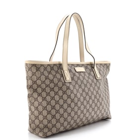 Gucci Gucci Plus Tote GG Coated Canvas with Leather Medium