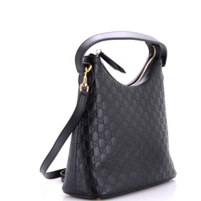 Gucci Gucci Linea A Hobo Guccissima Leather