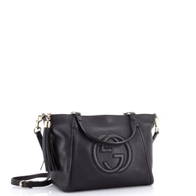 Gucci Gucci Soho Convertible Top Handle Bag Leather Small
