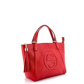 Gucci Gucci Soho Convertible Top Handle Bag Leather Small